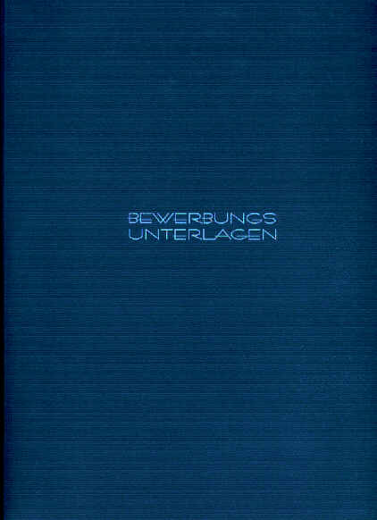 Bewerbungsmappe enzianblau