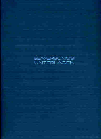 Bewerbungsmappe enzianblau