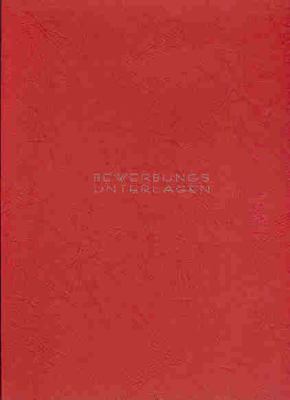 Bewerbungsmappe rot
