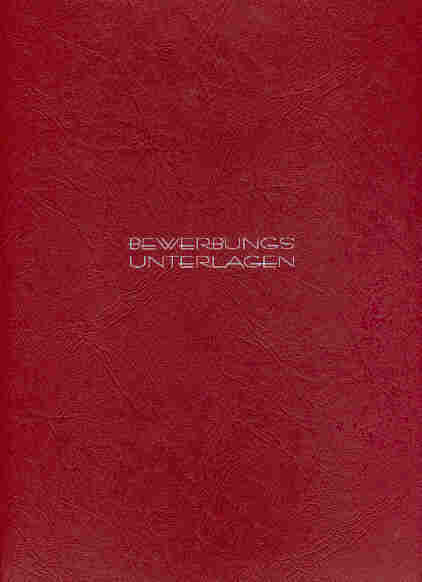 Bewerbungsmappe weinrot